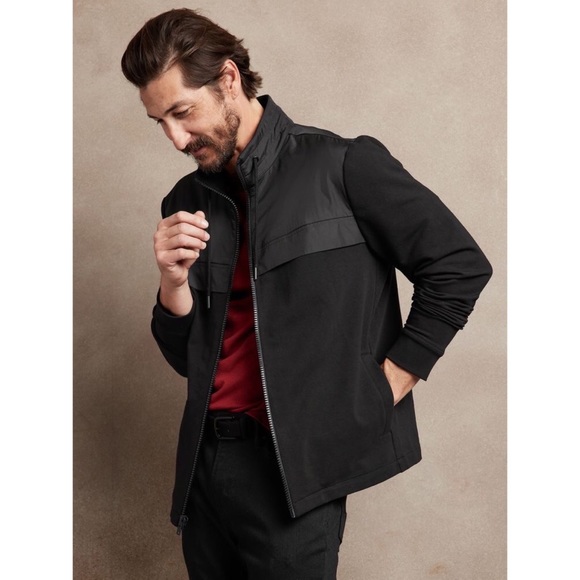 Banana republic mixed media jacket Clearance